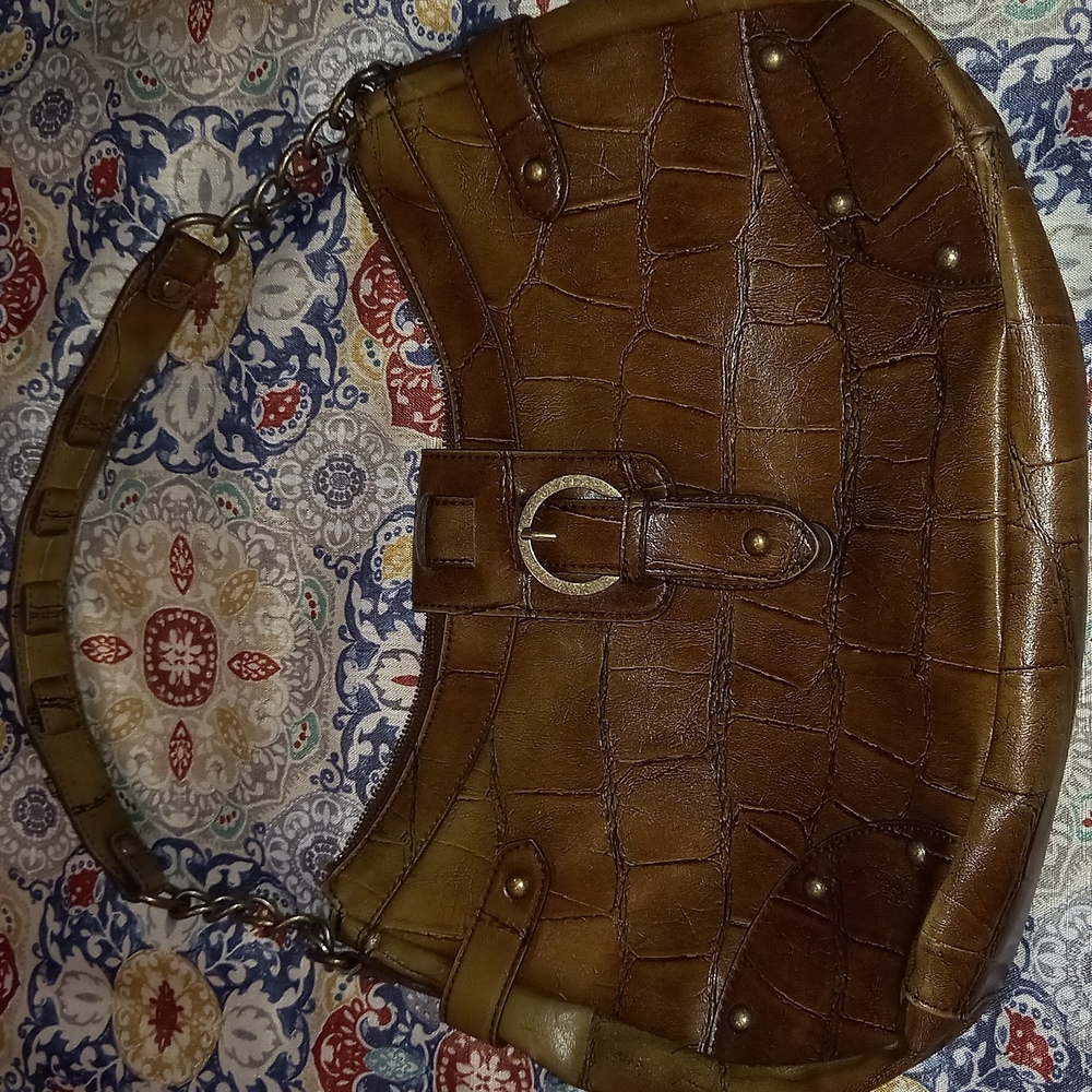 Nine West Brown Faux Leather Purse